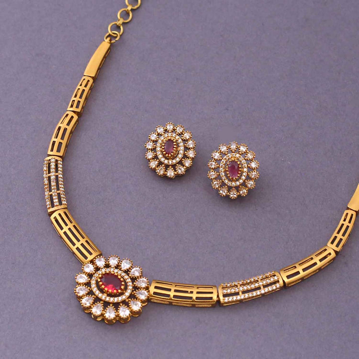 Rani Parmila Hasli Antique Jewellery Set-New Arrival