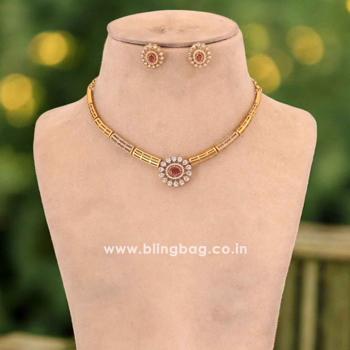 Rani Parmila Hasli Antique Jewellery Set-New Arrival