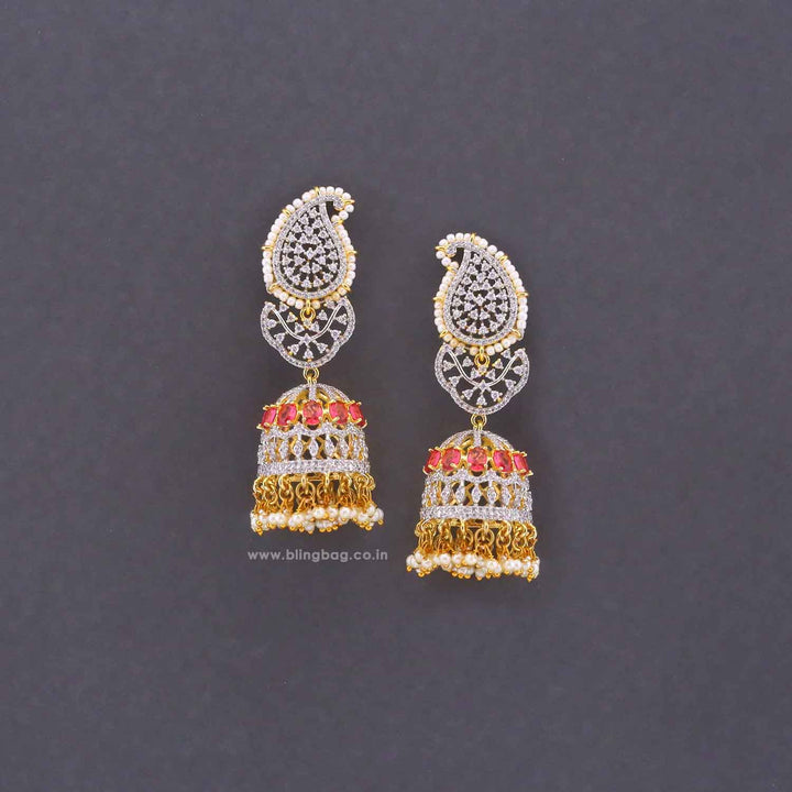 Rani Polina Zirconia Jhumkis