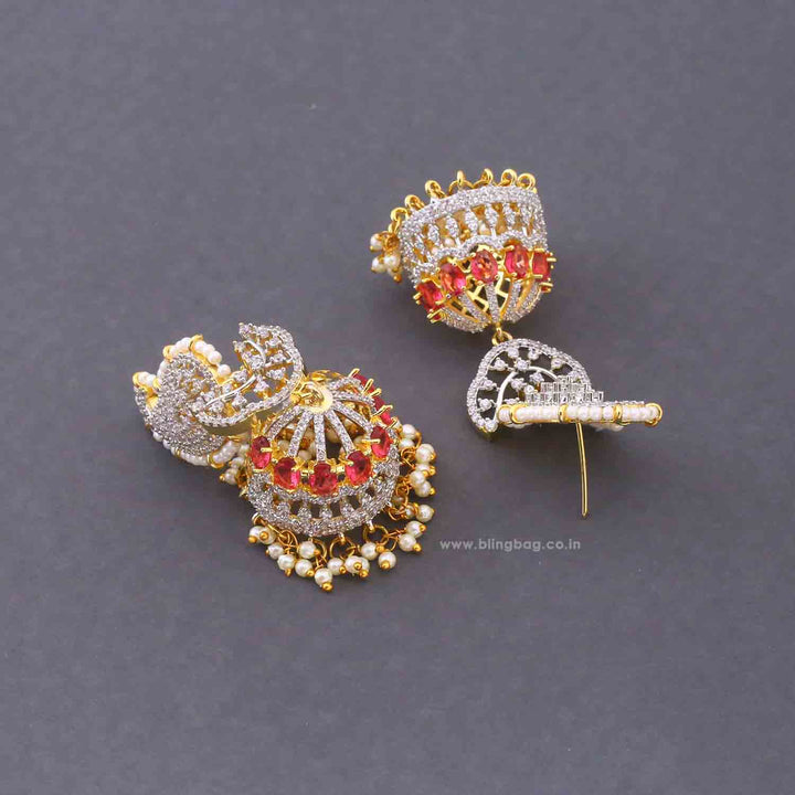 Rani Polina Zirconia Jhumkis