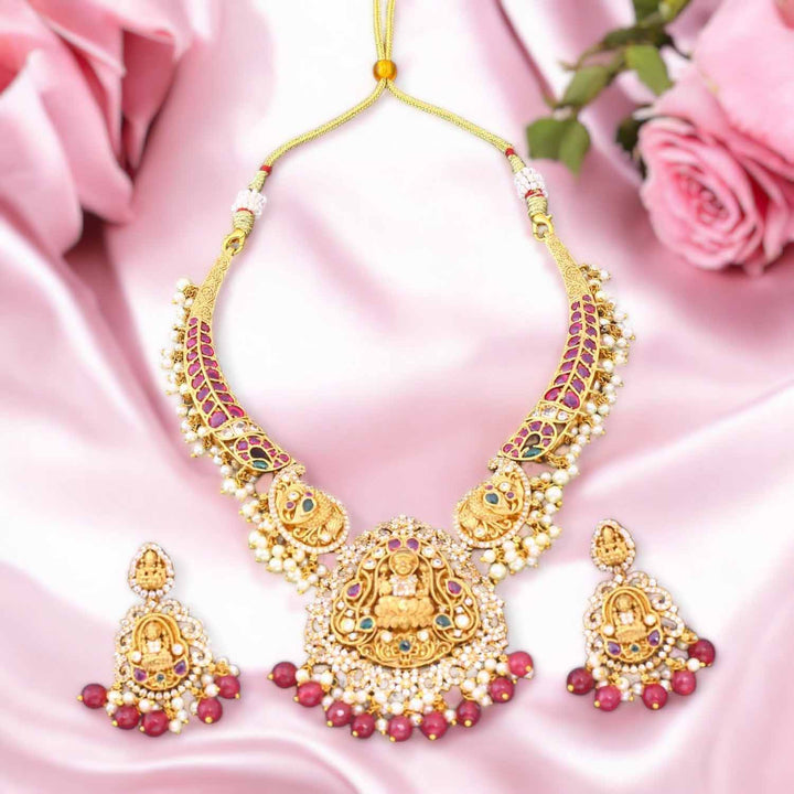 Rani Prajapati Hasli Temple Jewellery Set- New Arrival