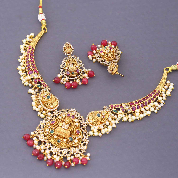 Rani Prajapati Hasli Temple Jewellery Set- New Arrival