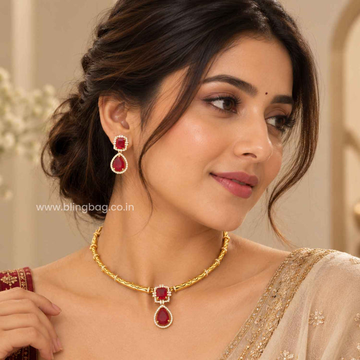Rani Pranika Antique Jewellery Set- New Arrival