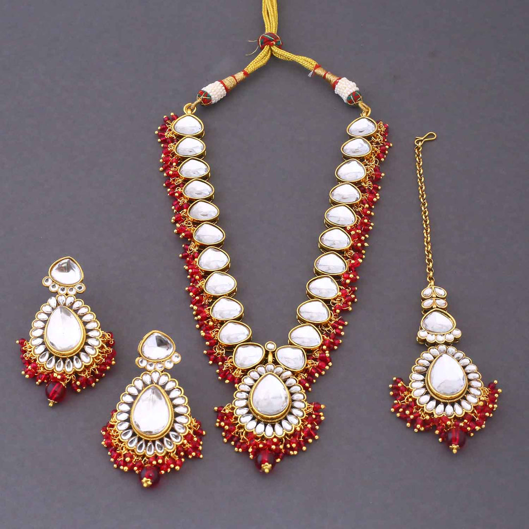 Rani Qanita Kundan Jewellery Set
