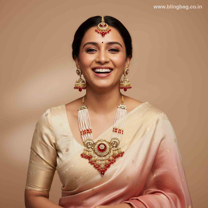 Rani Rajiza Kundan Jewellery Set