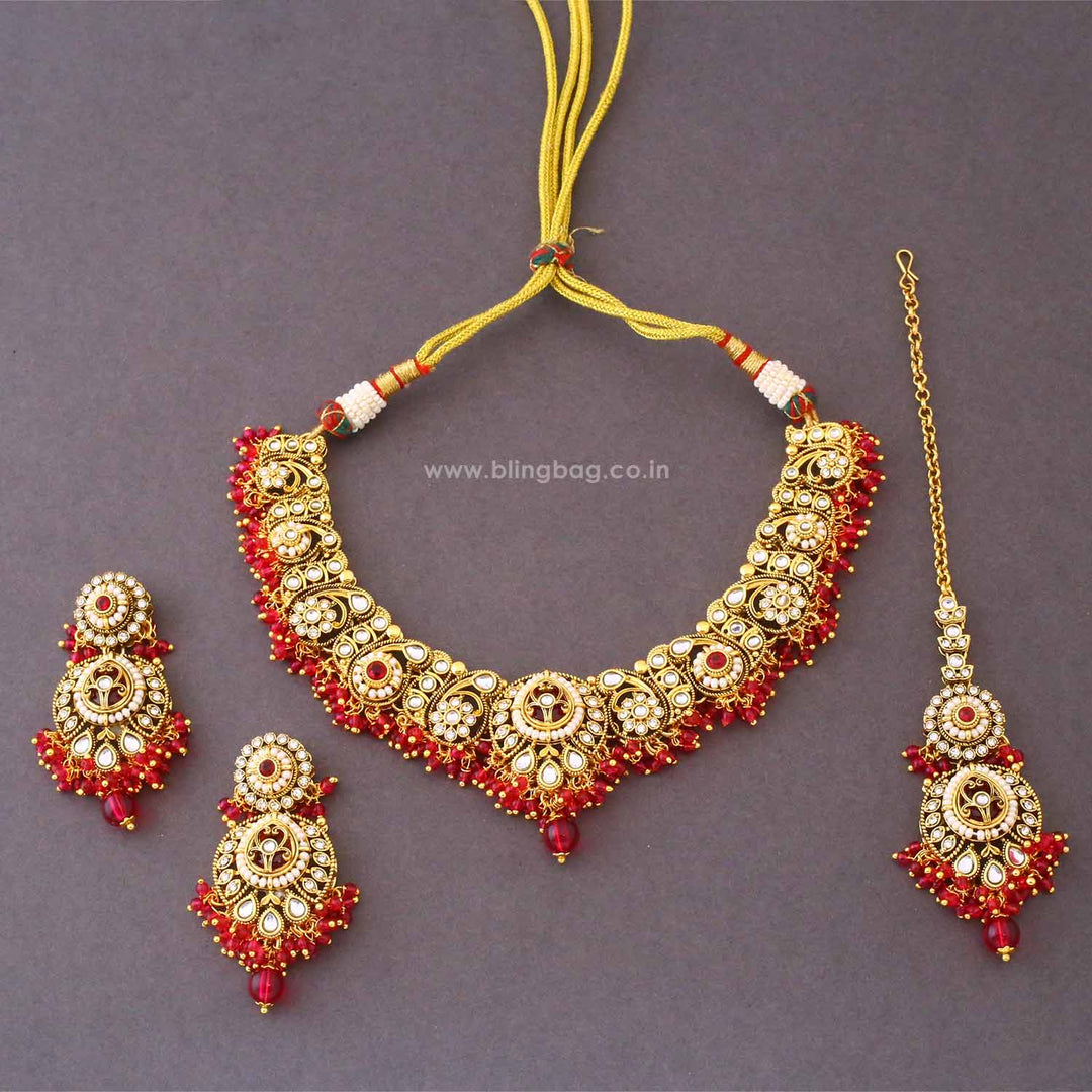 Rani Rajvi Kundan Jewellery Set