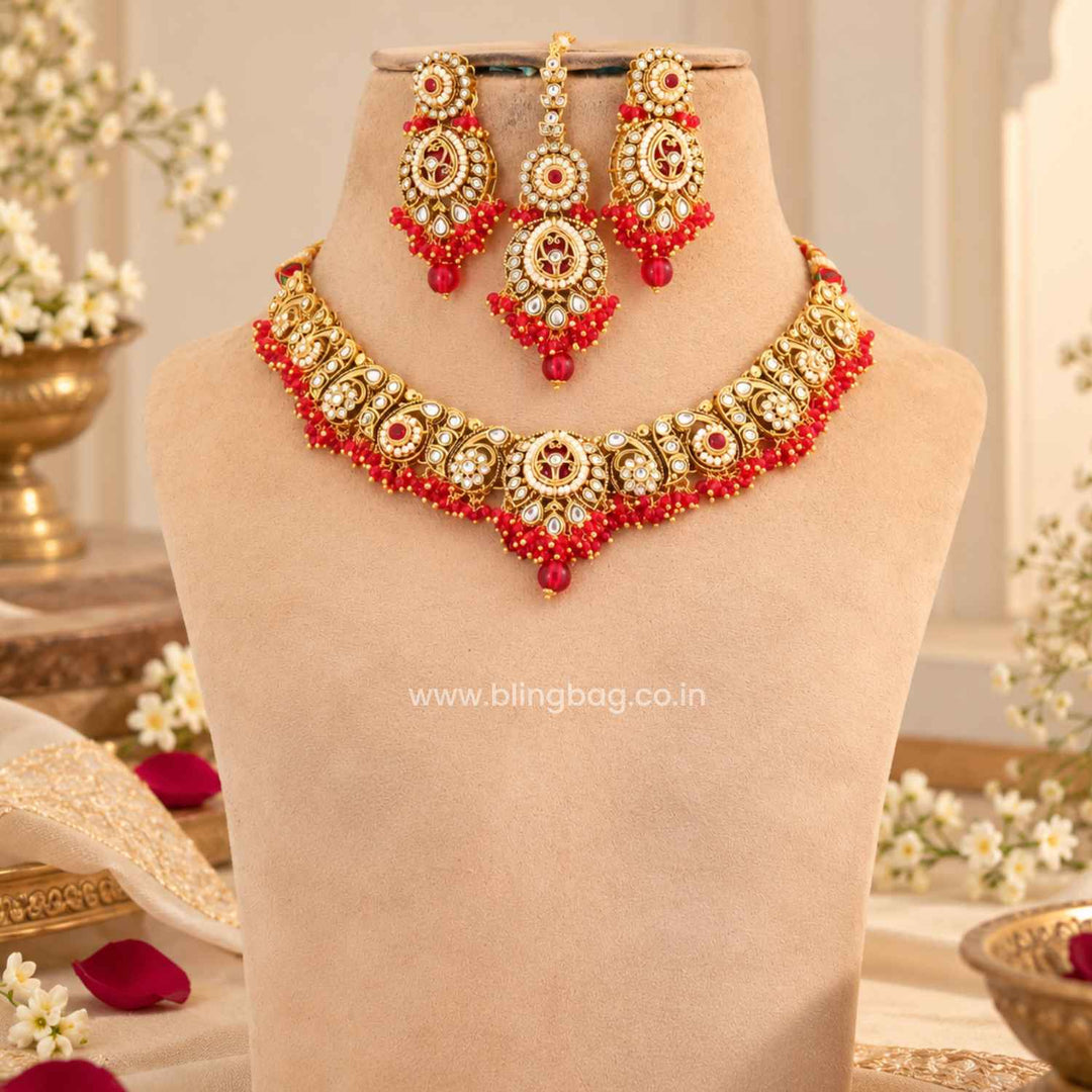Rani Rajvi Kundan Jewellery Set