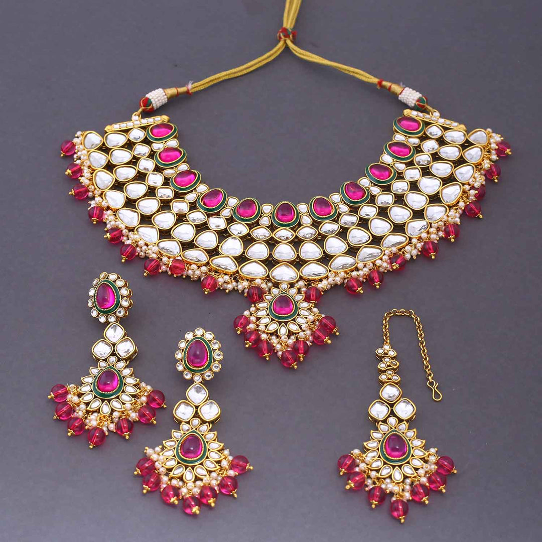 Rani Rauhana Kundan Jewellery Set