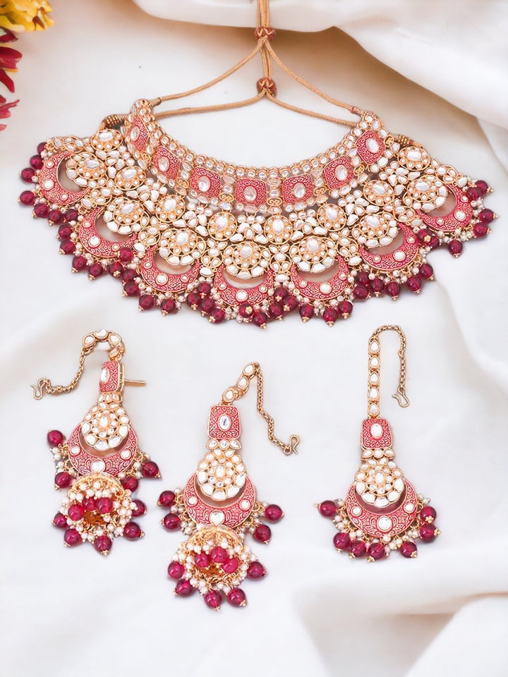 Rani Rohira Kundan Jewellery Set