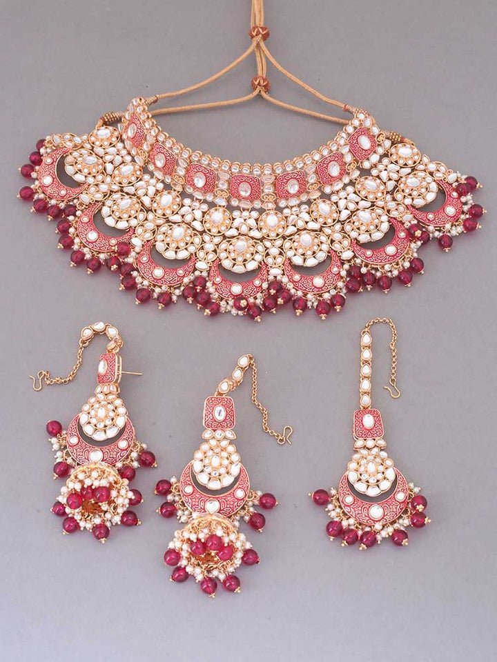 Rani Rohira Kundan Jewellery Set