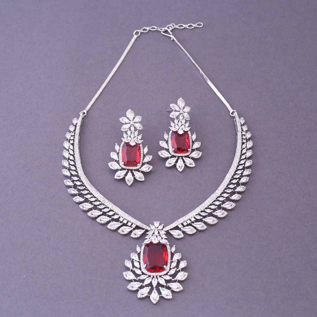Rani Rosely Zirconia Jewellery Set