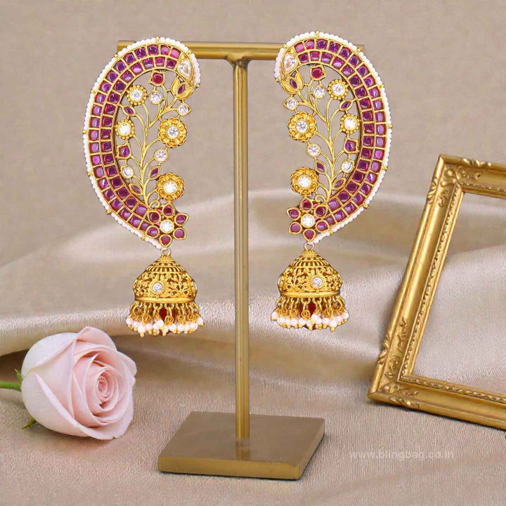 Rani Roshnia Ear Cuff Jhumkis