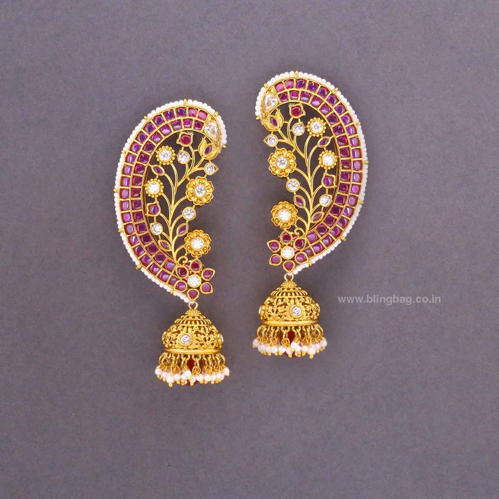 Rani Roshnia Ear Cuff Jhumkis