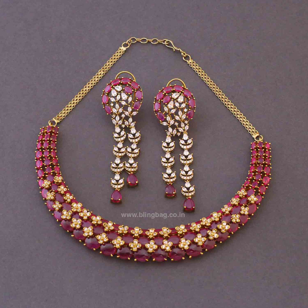 Rani Rubyson Hasli Victorian Jewellery Set