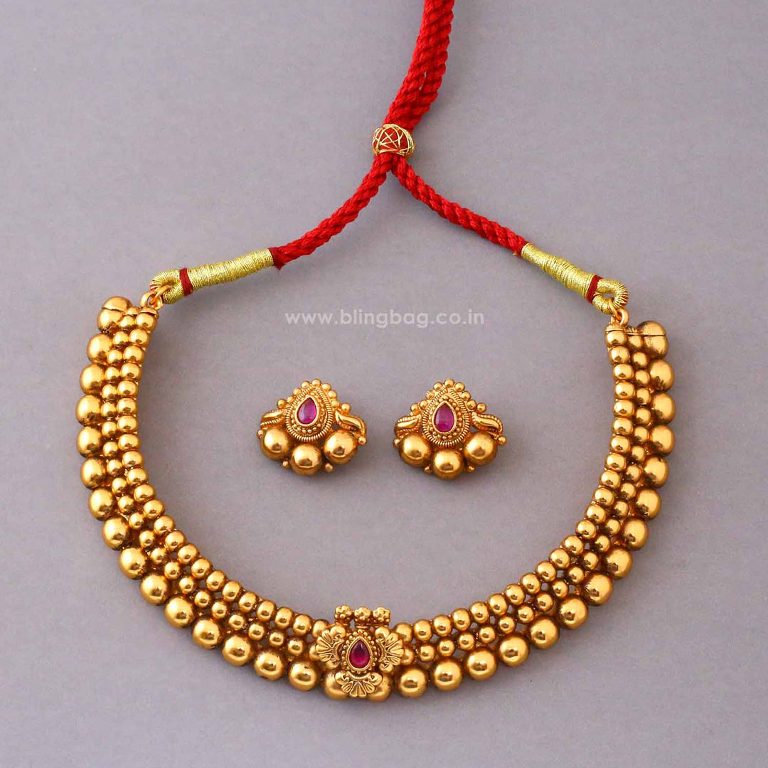 Rani Rutuja Antique Jewellery Set- New Arrival