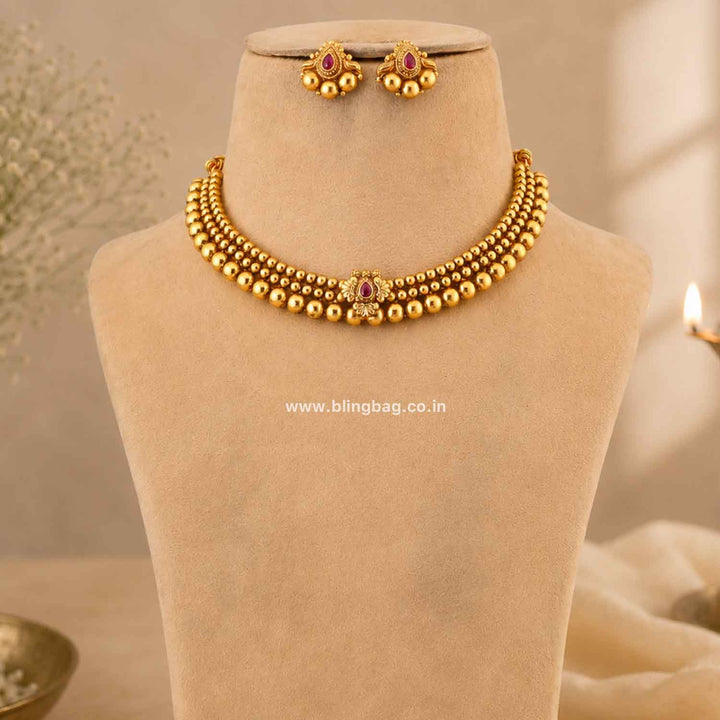 Rani Rutuja Antique Jewellery Set- New Arrival