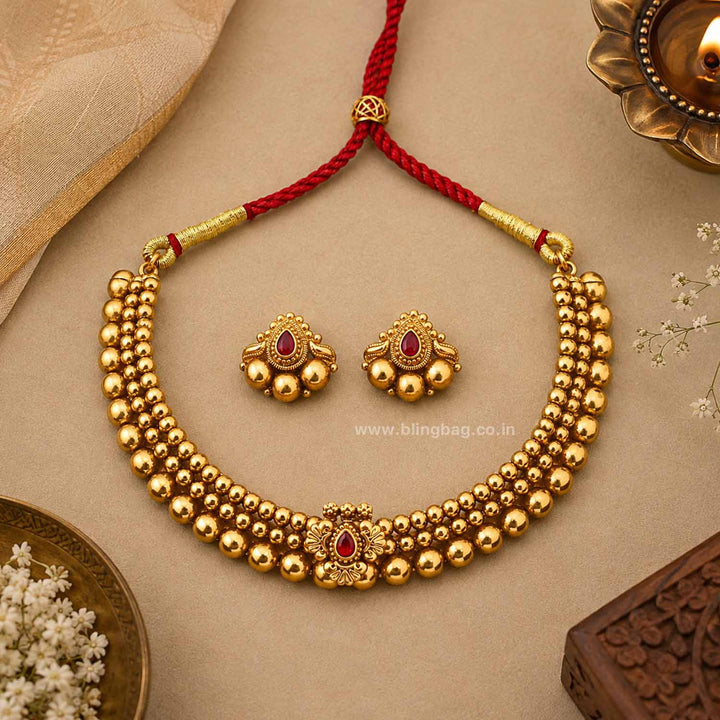 Rani Rutuja Antique Jewellery Set- New Arrival