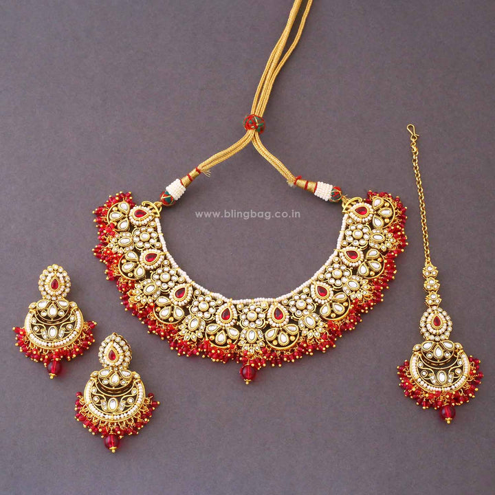 Rani Ruvika Kundan Jewellery Set - New Arrival