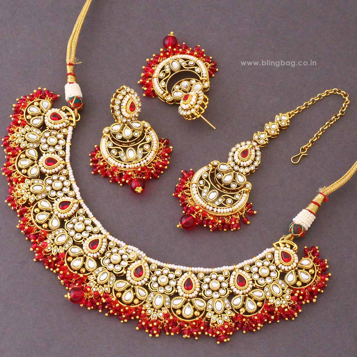 Rani Ruvika Kundan Jewellery Set - New Arrival