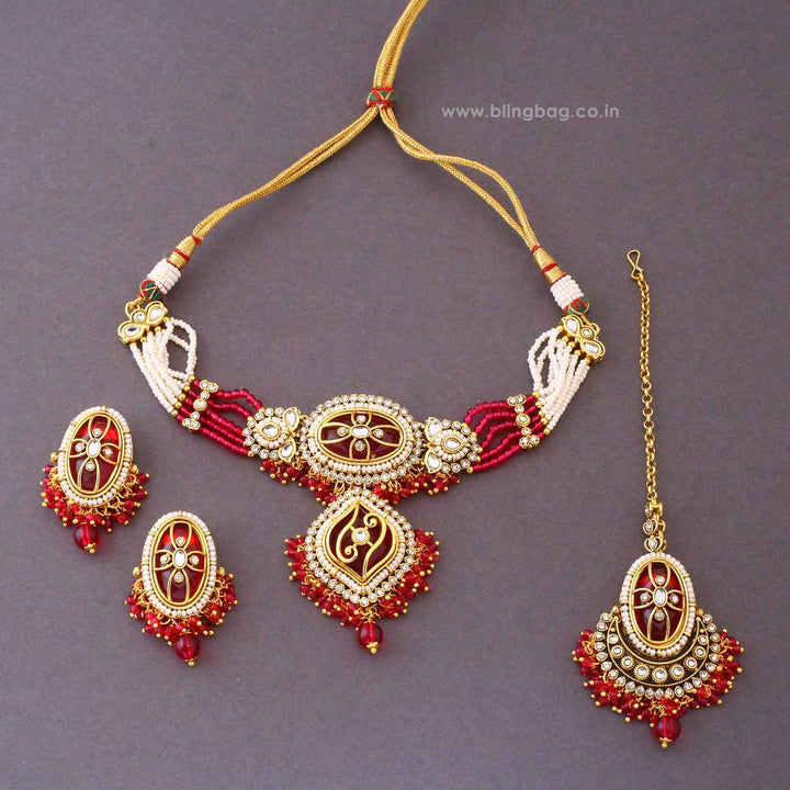 Rani Saavi Kundan Jewellery Set - New Arrival