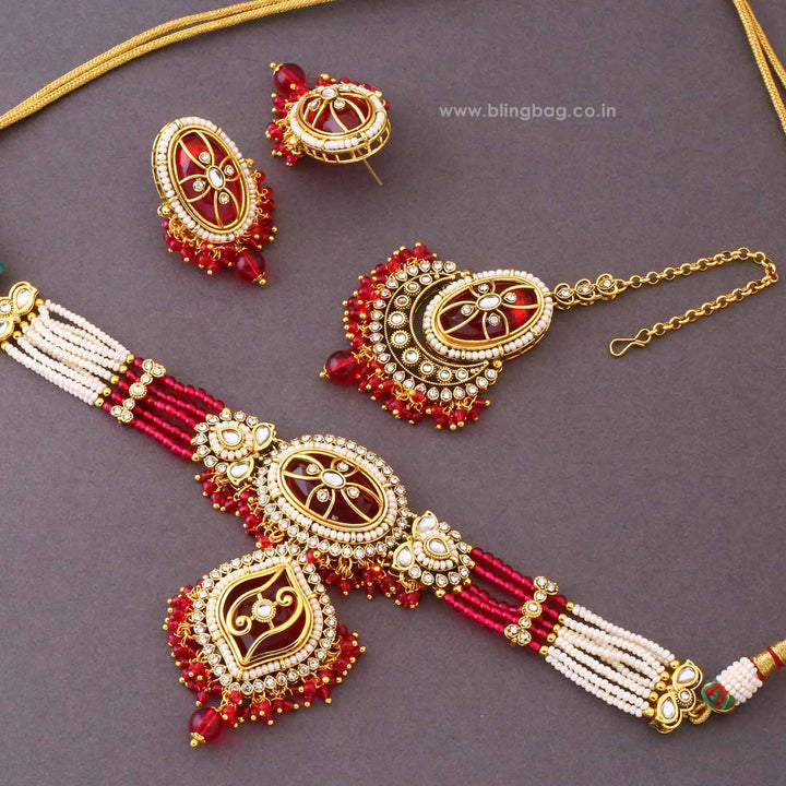 Rani Saavi Kundan Jewellery Set - New Arrival