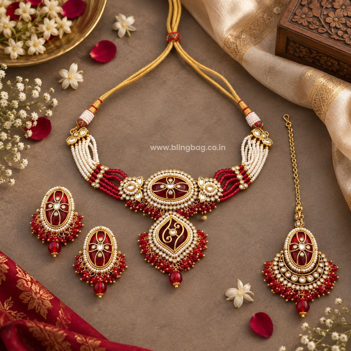 Rani Saavi Kundan Jewellery Set - New Arrival