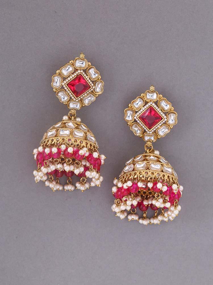 Rani Sadhika Ethnic Jhumkis