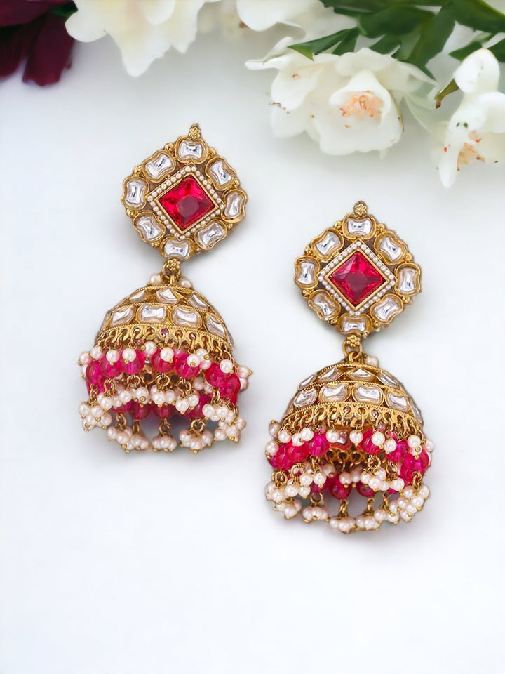 Rani Sadhika Ethnic Jhumkis