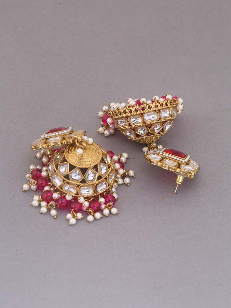 Rani Sadhika Ethnic Jhumkis