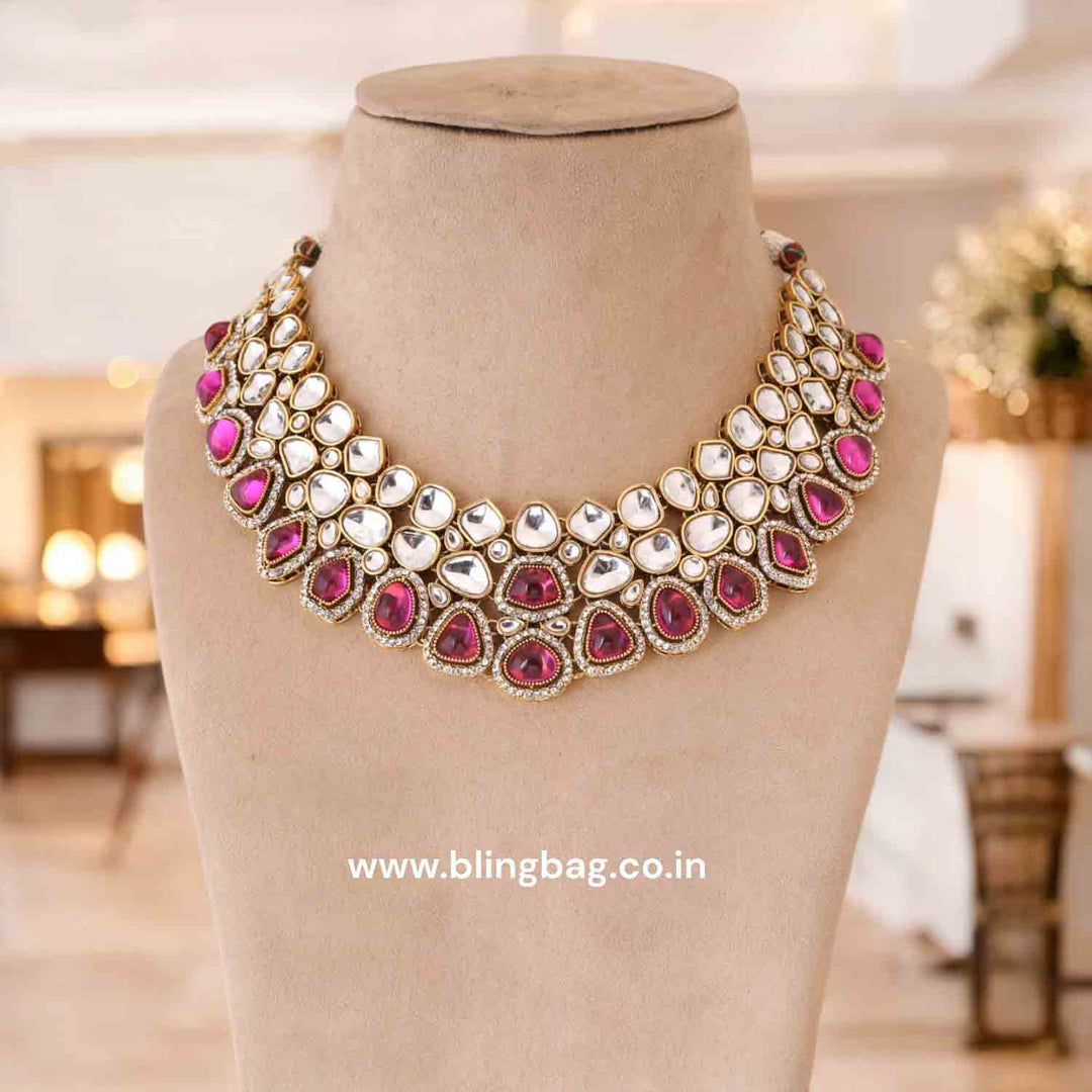 Rani Samiya Kundan Jewellery Set