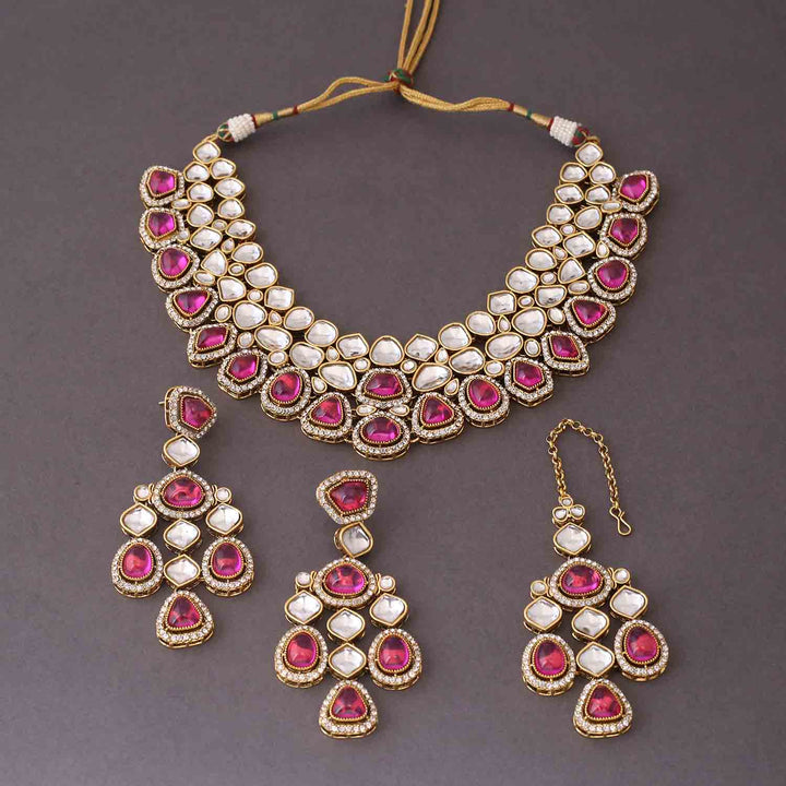Rani Samiya Kundan Jewellery Set
