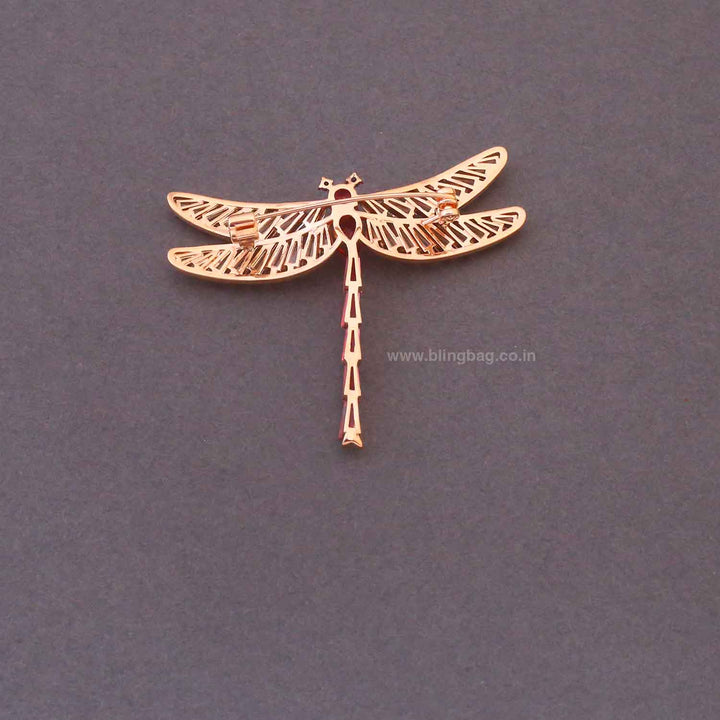 Rani Scarlet Wing Brooch