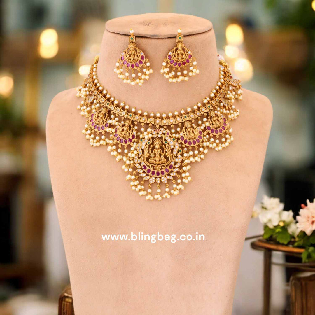 Rani Shailputri Temple Jewellery Set - New Arrival