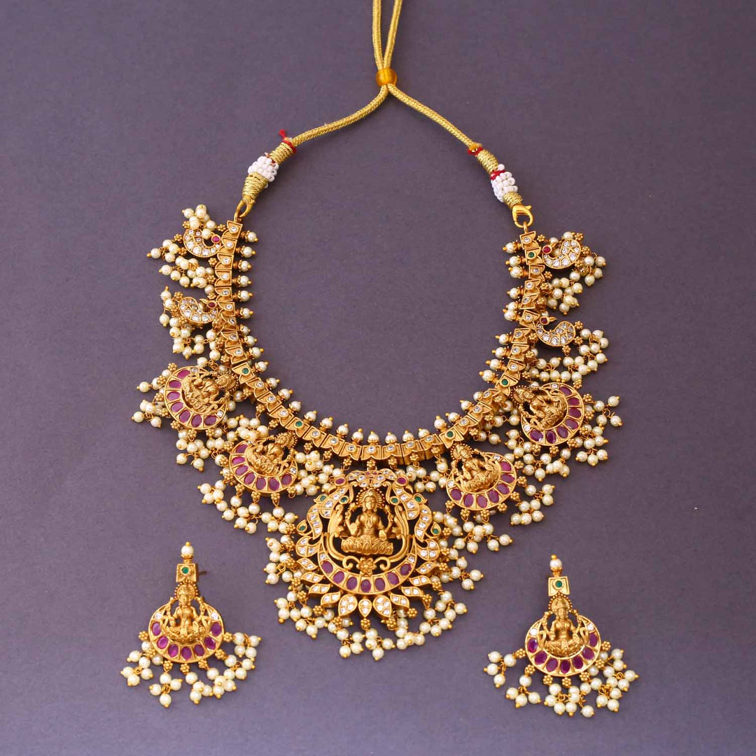 Rani Shailputri Temple Jewellery Set - New Arrival