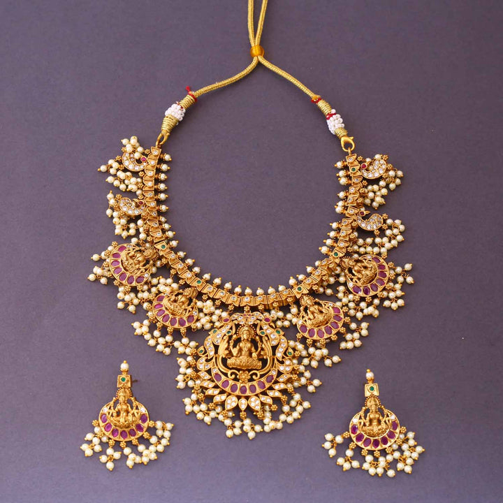 Rani Shailputri Temple Jewellery Set - New Arrival