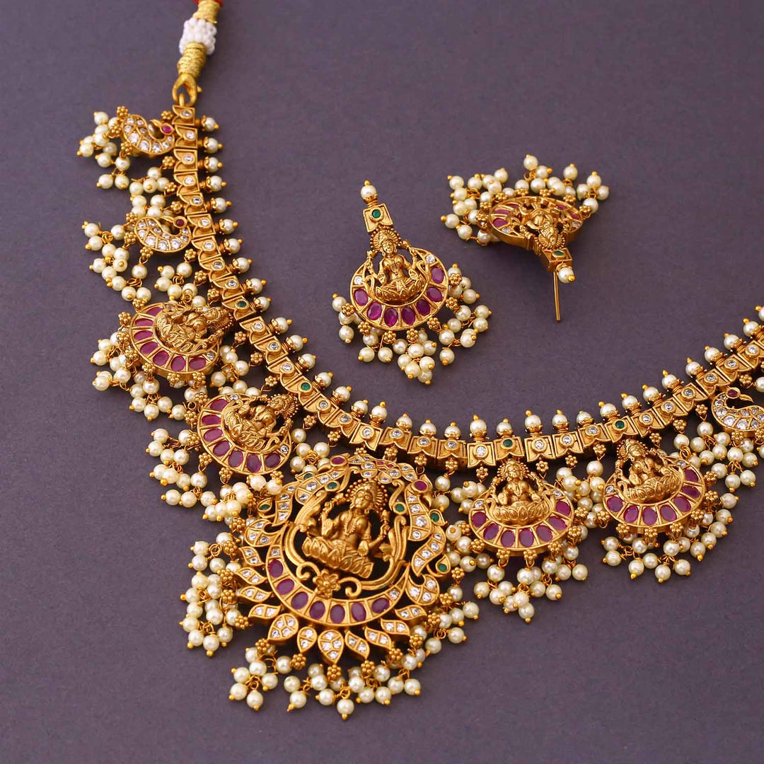 Rani Shailputri Temple Jewellery Set - New Arrival