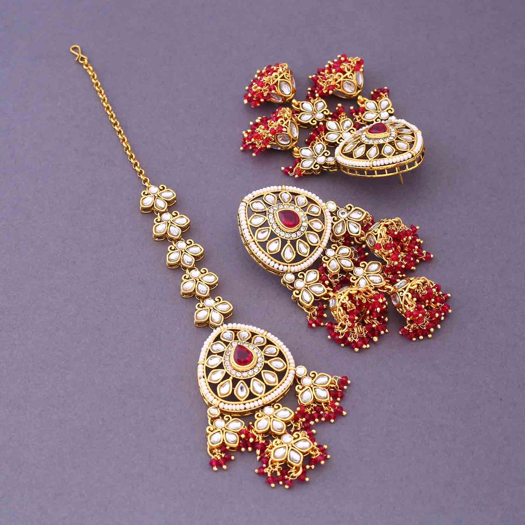 Rani Shatavari Maang Tikka Set