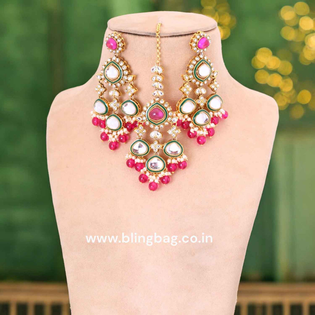 Rani Shiyana Kundan Jewellery Set