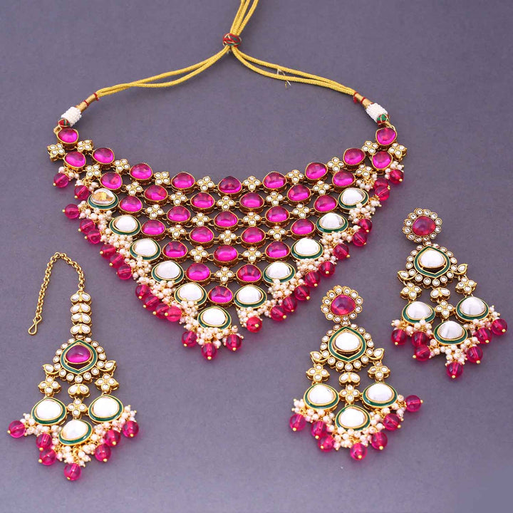 Rani Shiyana Kundan Jewellery Set