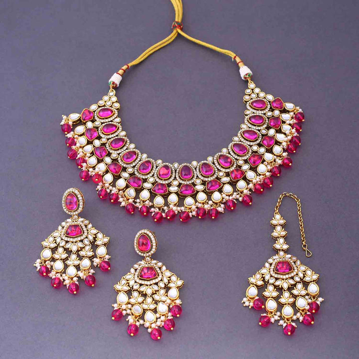 Rani Shushmita Kundan Jewellery Set