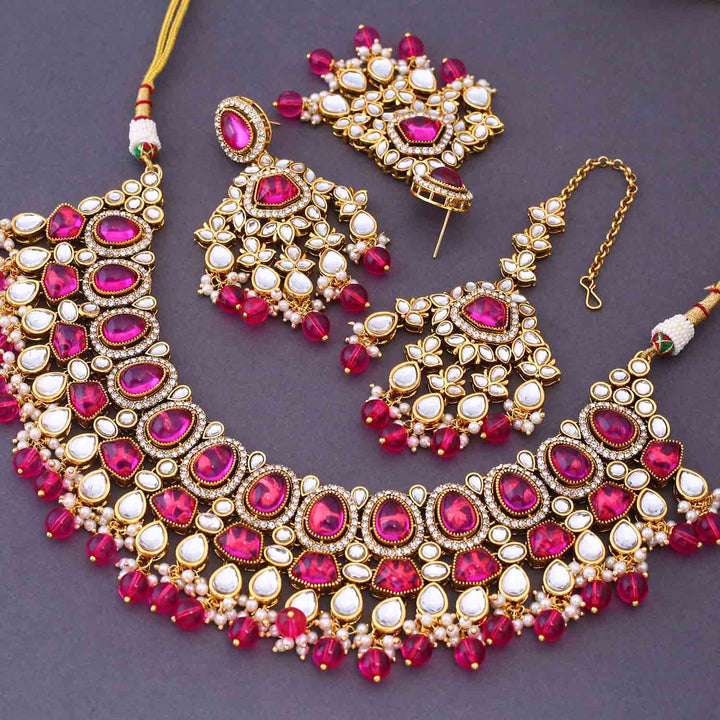 Rani Shushmita Kundan Jewellery Set