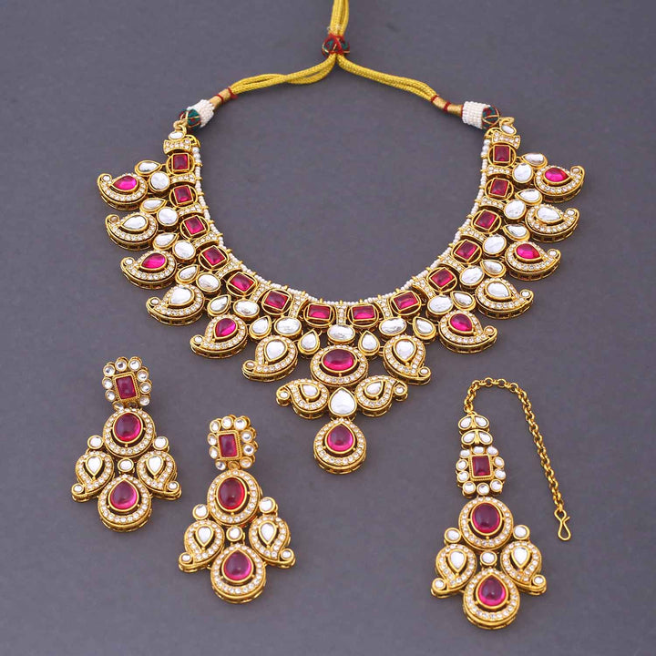Rani Swaragh Kundan Jewellery Set