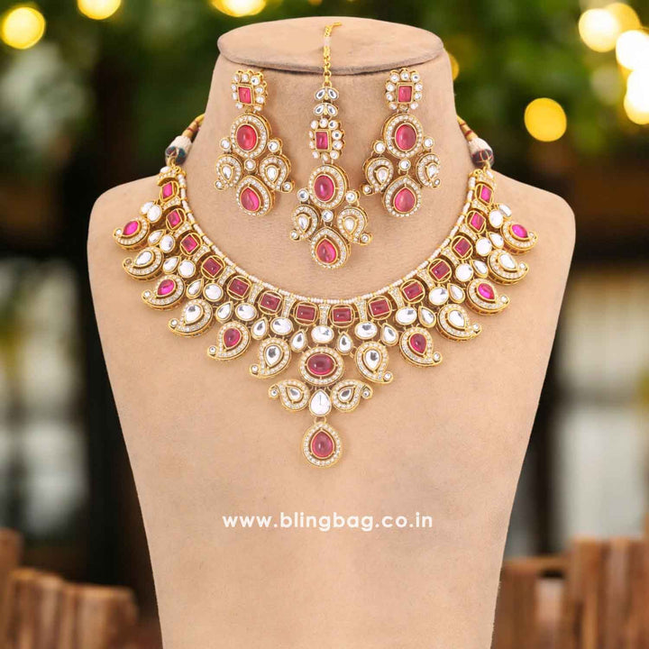 Rani Swaragh Kundan Jewellery Set