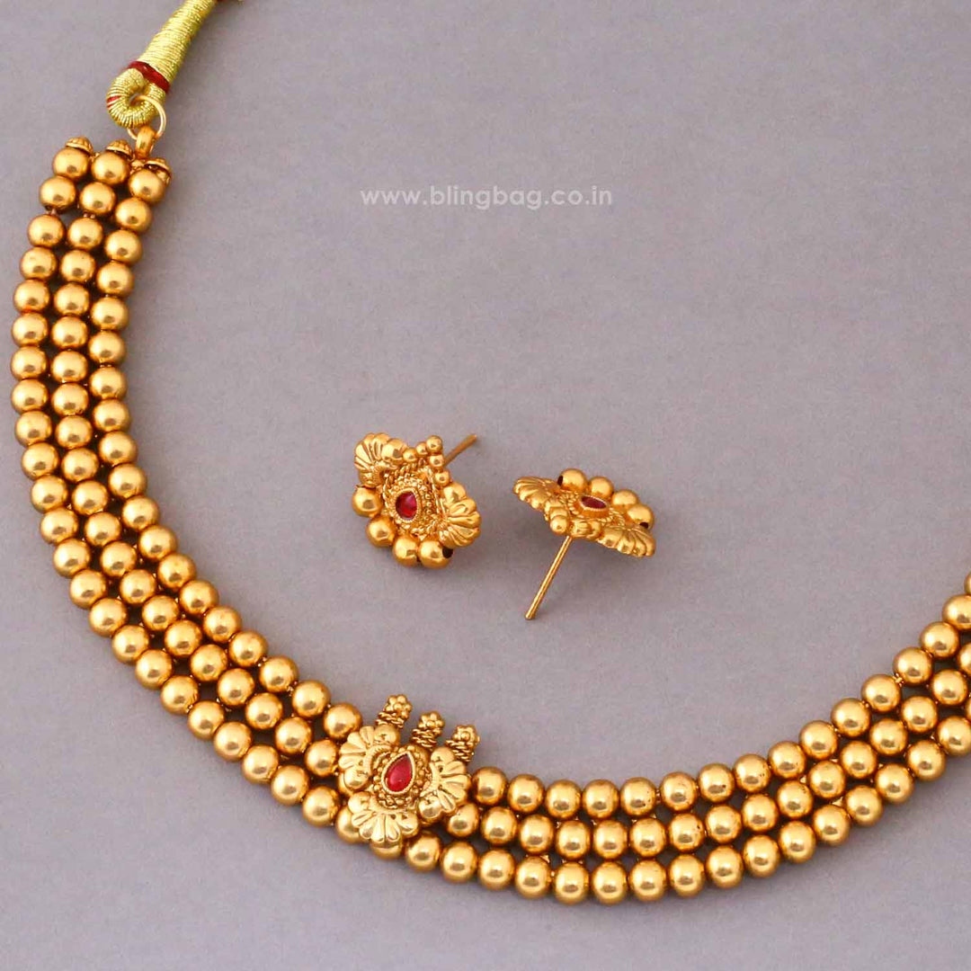 Rani Swarali Antique Jewellery Set- New Arrival