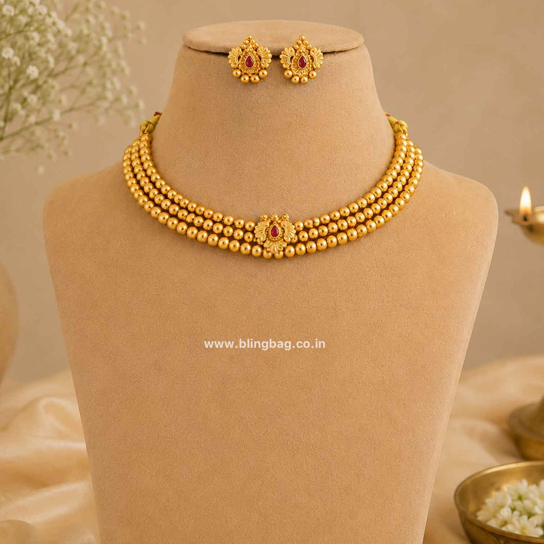 Rani Swarali Antique Jewellery Set- New Arrival
