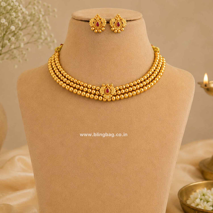 Rani Swarali Antique Jewellery Set- New Arrival