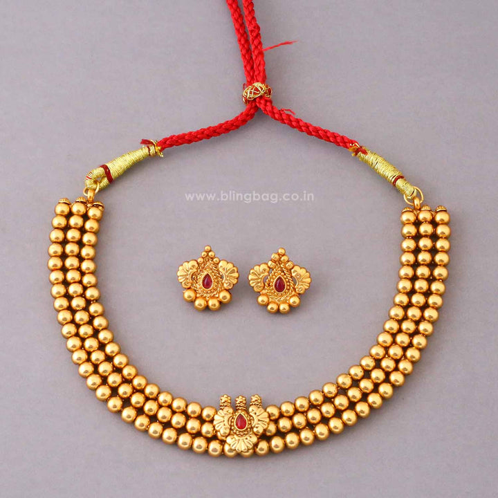 Rani Swarali Antique Jewellery Set- New Arrival