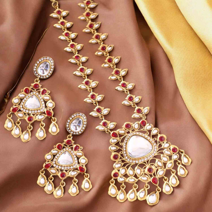 Rani Tiara Kundan Jewellery Set
