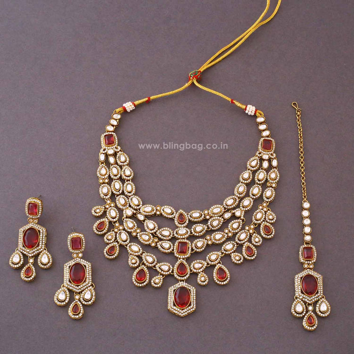 Rani Tishara Kundan Jewellery Set - New Arrival
