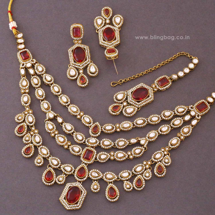 Rani Tishara Kundan Jewellery Set - New Arrival